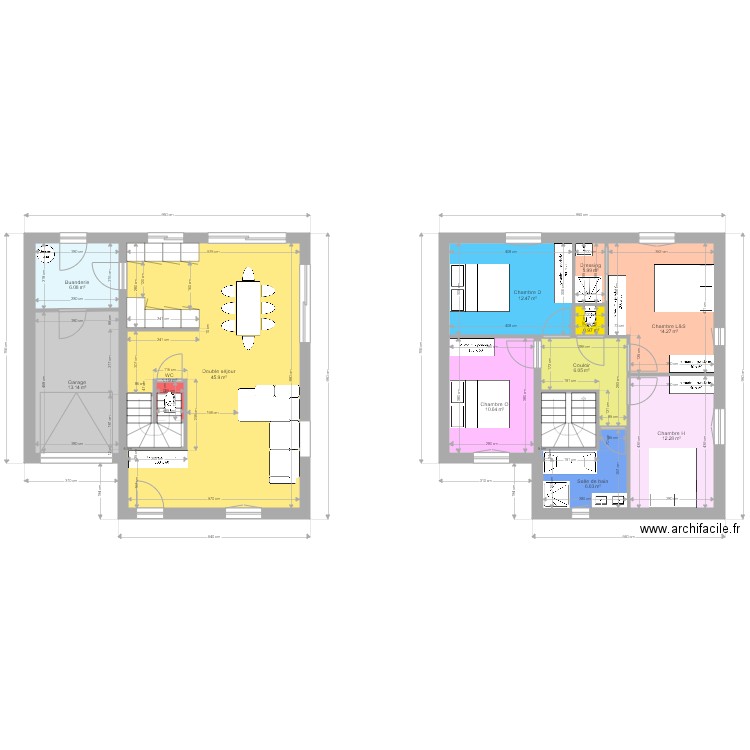 Maison Laeti Seb DHO 950x950 4 chambres v2. Plan de 0 pièce et 0 m2