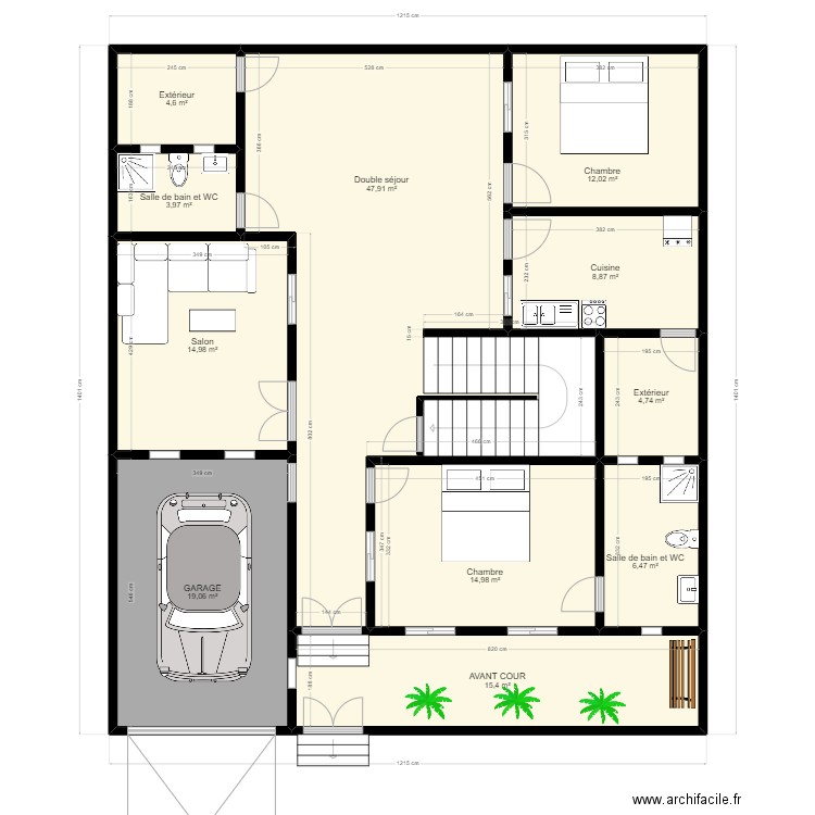 MOULGAS VERSION 2. Plan de 29 pièces et 522 m2