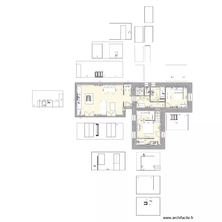 projet PC / plomberie. Plan de 