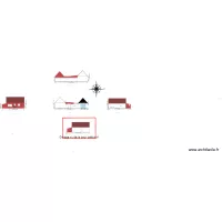 plan des facades avec vu garage de la cour