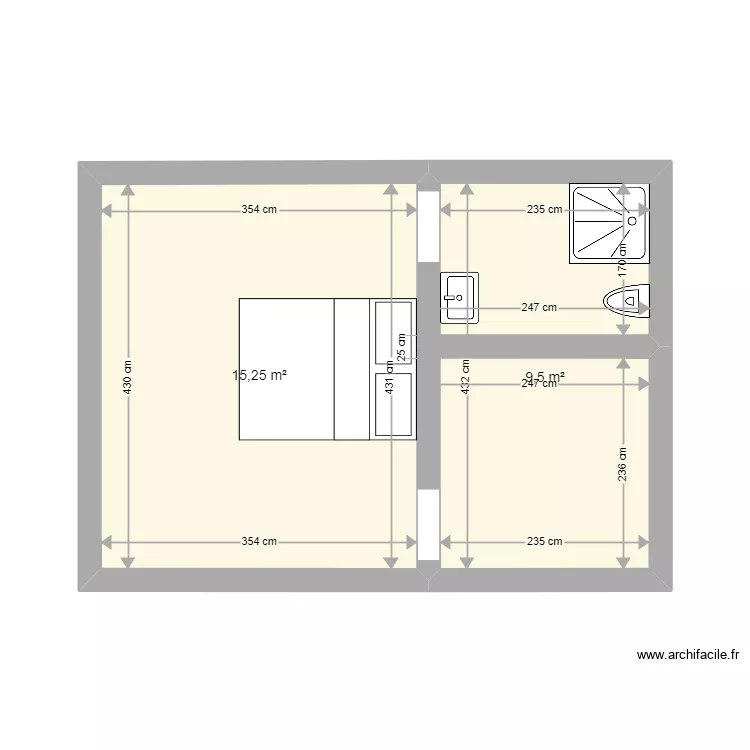 suite parental. Plan de 