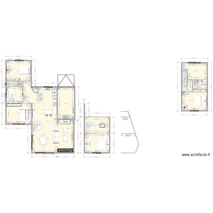 maison haillan bis. Plan de 0 pièce et 0 m2