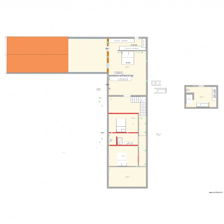 Plan complet maison Molieres  central 29 JUIN 2017. Plan de 0 pièce et 0 m2