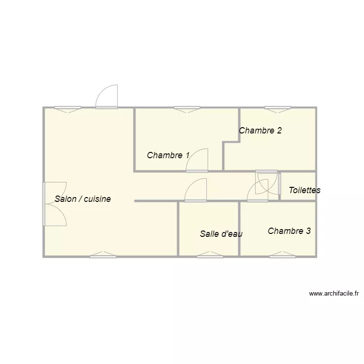 Croquis  BILLA. Plan de 