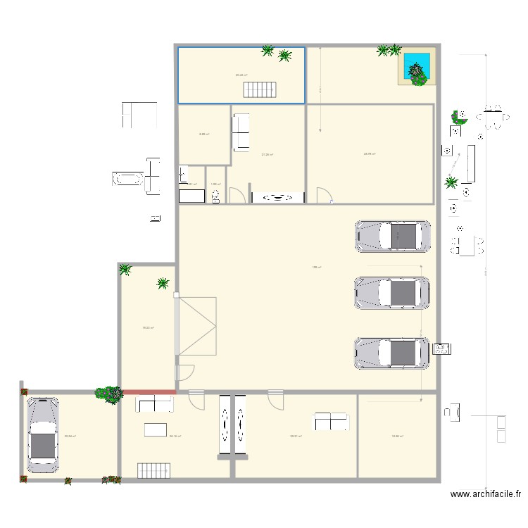 pegado a estudio 44m2 2. Plan de 0 pièce et 0 m2