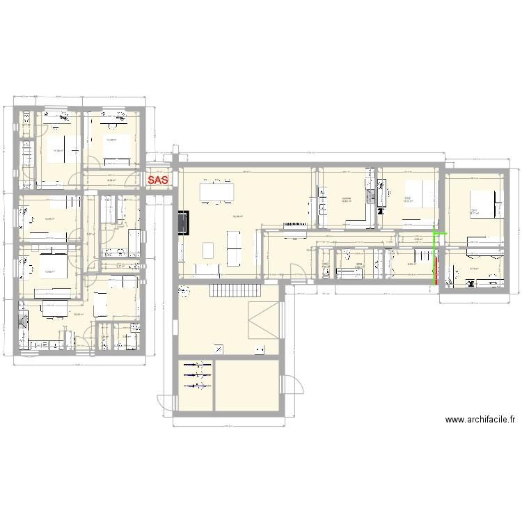 maison 4 ch appart  2 ch. Plan de 0 pièce et 0 m2