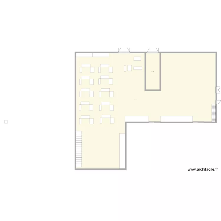 Plan voisin rentr&eacute; de stock. Plan de 