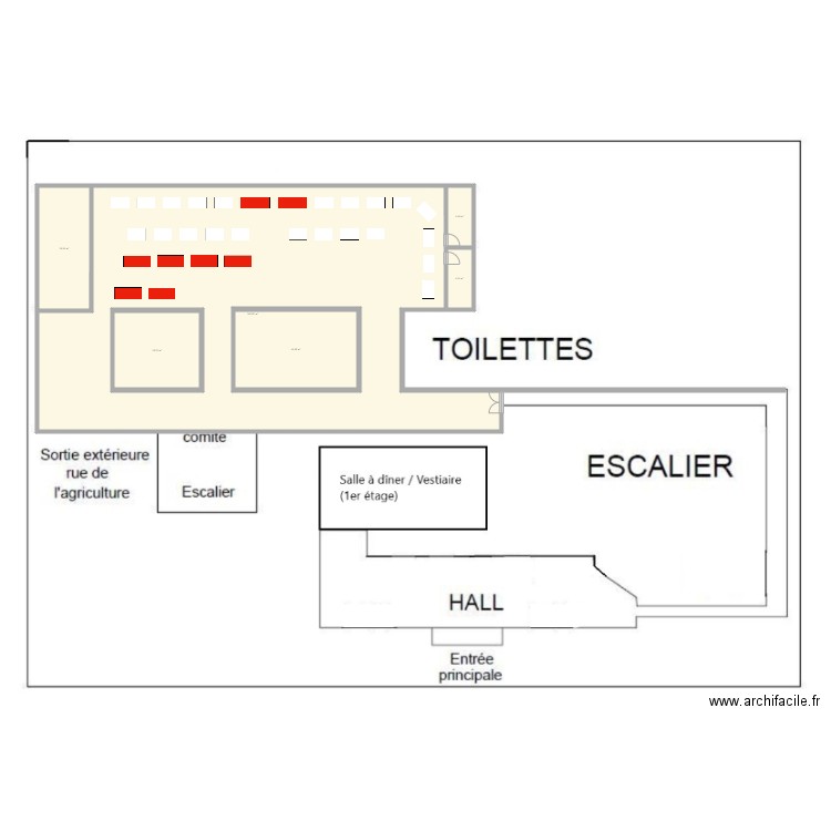 Plan de salle. Plan de 0 pièce et 0 m2