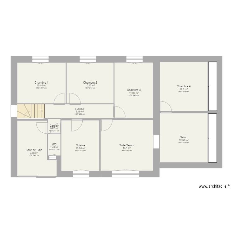 LASPARETS ETAGE. Plan de 0 pièce et 0 m2