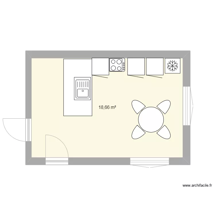 Cuisine future. Plan de 