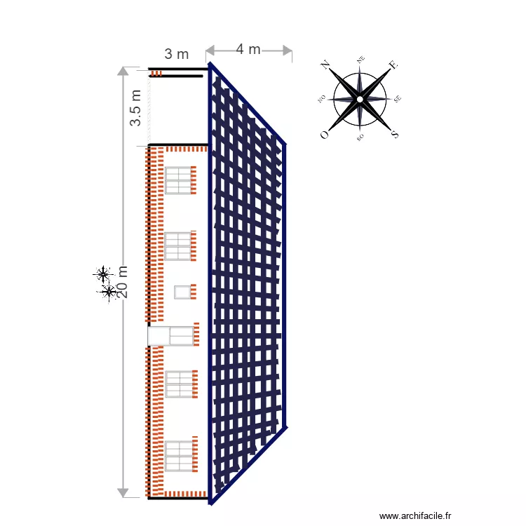 FACADE  Nord Ouest 1. Plan de 