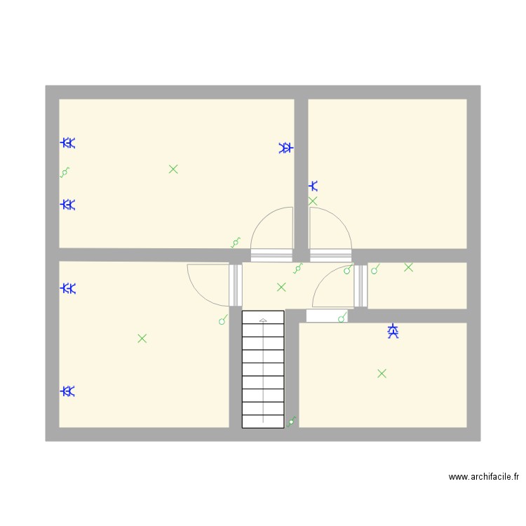 Sandra Etage. Plan de 0 pièce et 0 m2
