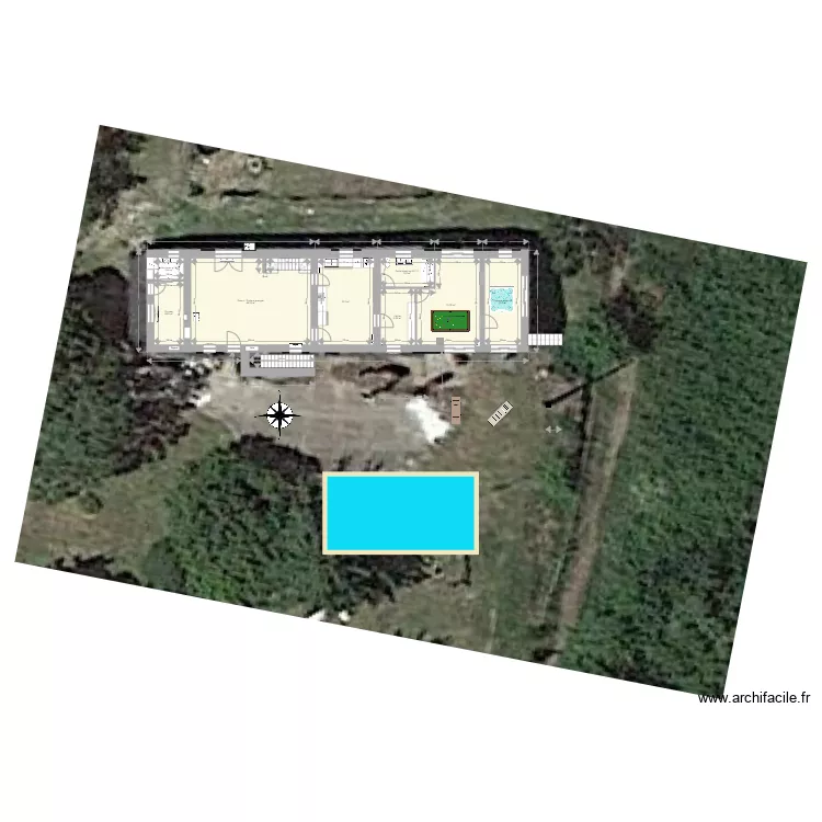 Nerveaux Piscine 1. Plan de Nerveaux Piscine 1. Plan de
