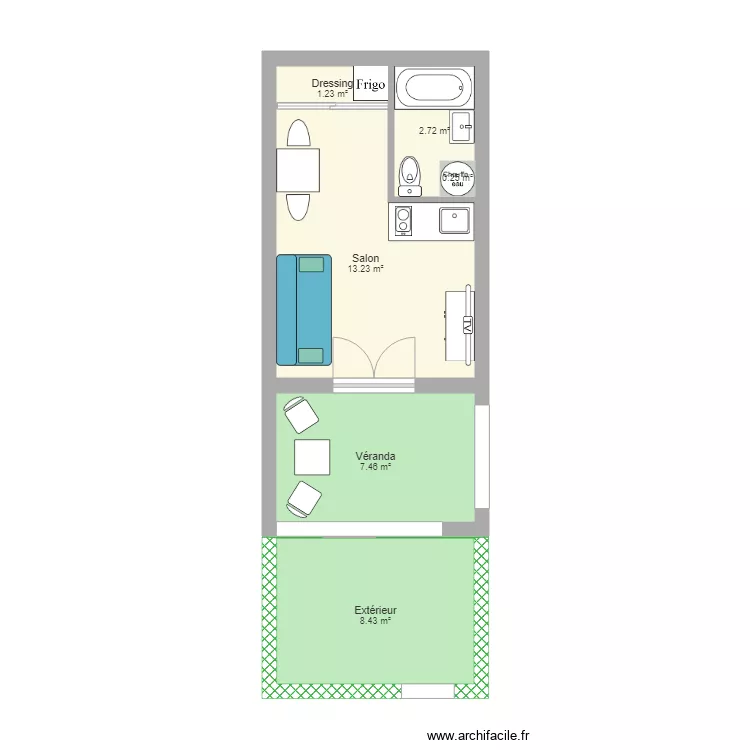 100 ave de cireuil meublé. Plan de 100 ave de cireuil meublé. Plan de