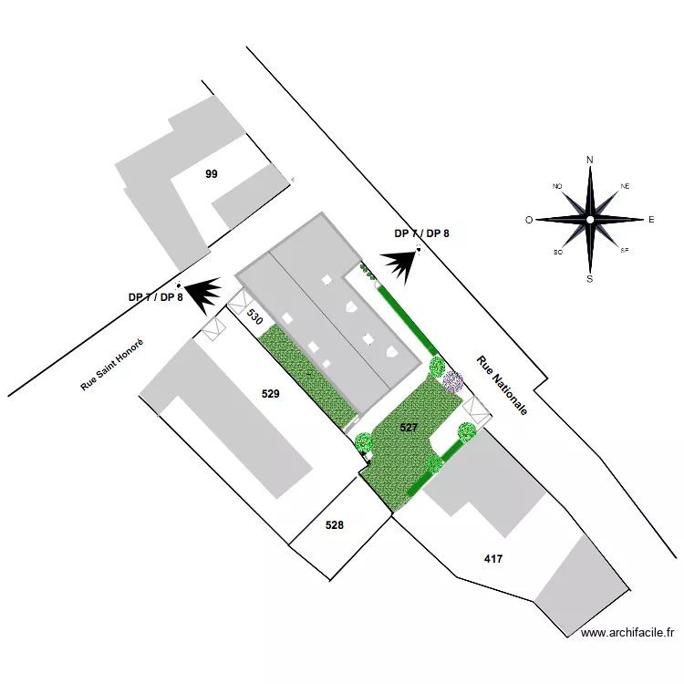 MASSE 3 BIS. Plan de 