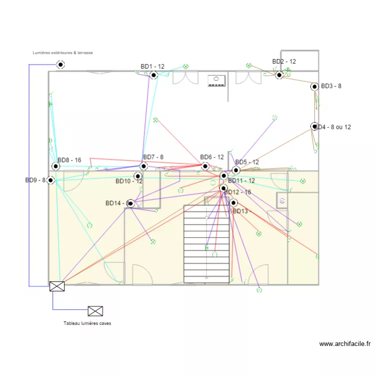 Plan RdC circuits DCL. Plan de 