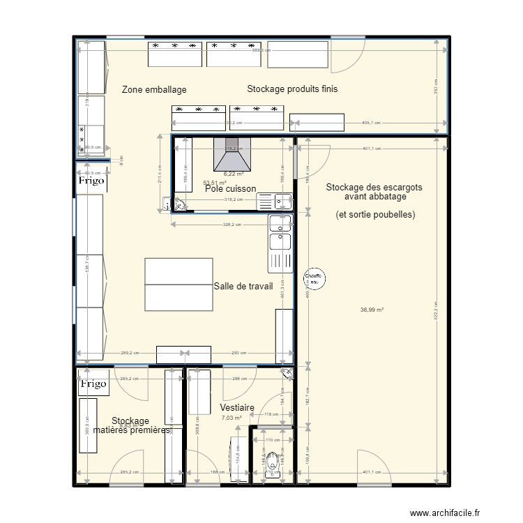 plan labo. Plan de 6 pièces et 114 m2