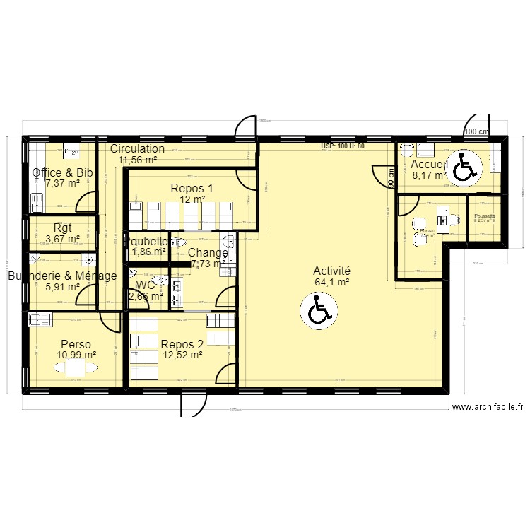 B95C27/28C projet v2_Urba. Plan de 0 pièce et 0 m2