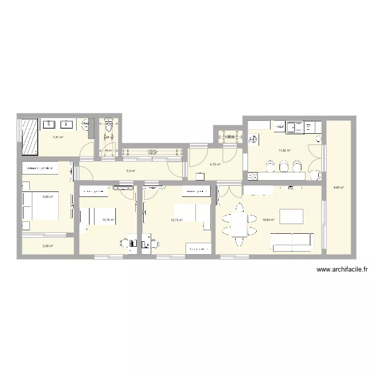 La Bruy&egrave;re. Plan de 