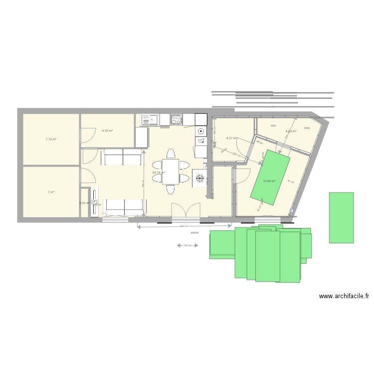 lacanau original agrandi 16 07 2018  placo. Plan de 0 pièce et 0 m2