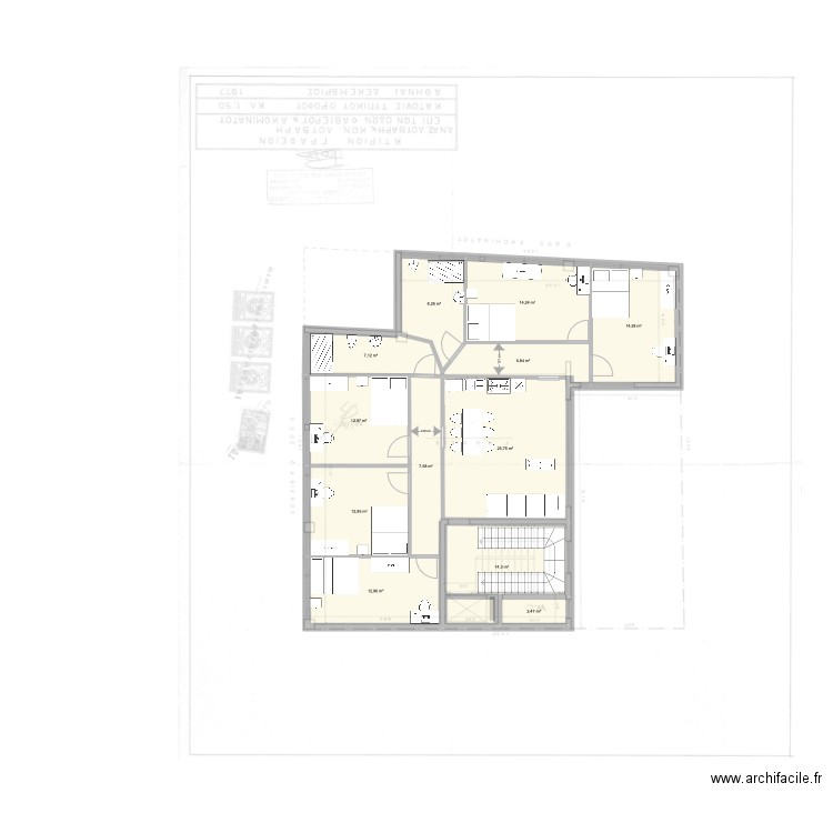 FAVIEROU28 V1.6. Plan de 12 pièces et 140 m2