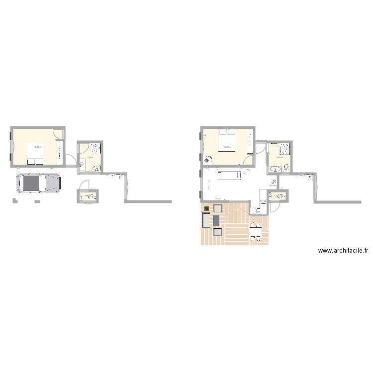 Etat de lieux complet  et réagencement garage  bassepointe. Plan de 0 pièce et 0 m2