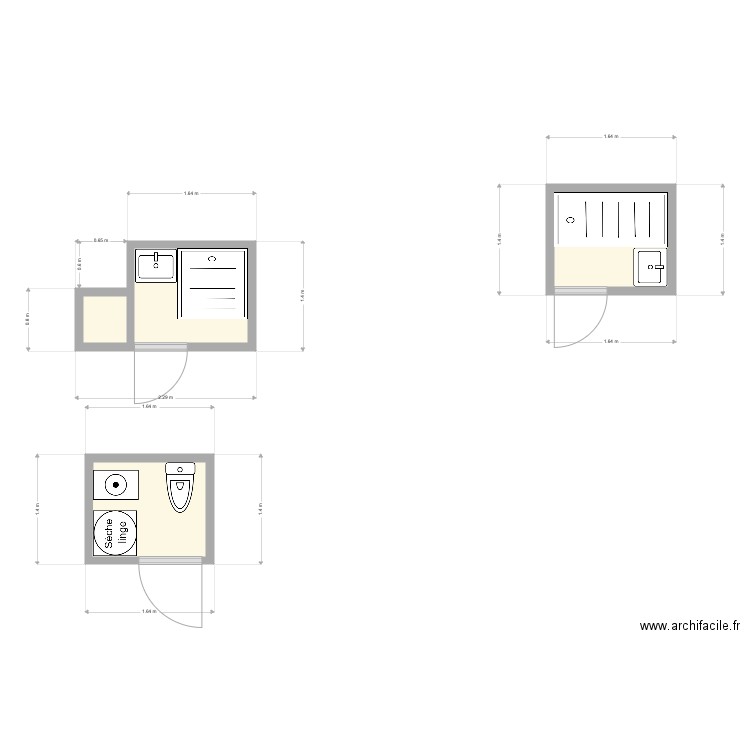 salle d eau 121. Plan de 0 pièce et 0 m2