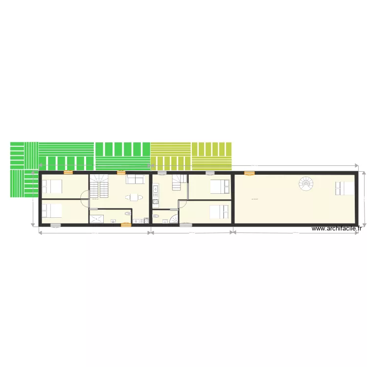 projet parisot maison bleue  17 oct etage. Plan de 