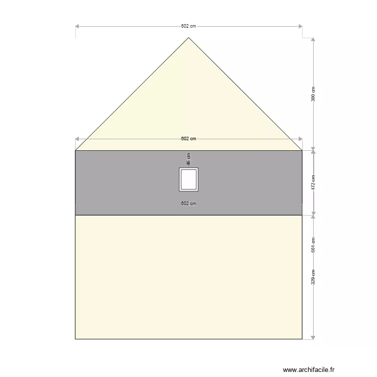 facade nord. Plan de 
