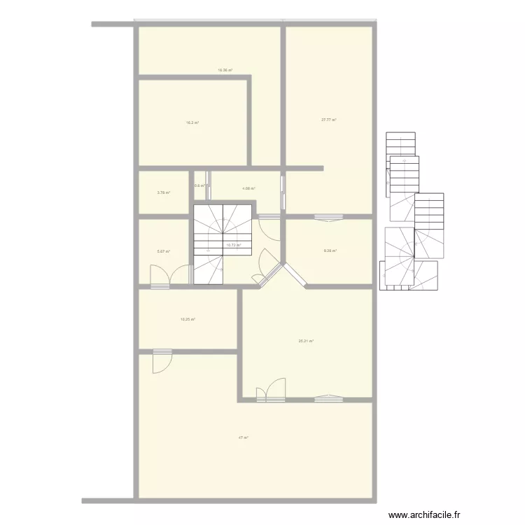 MINI VILLA ETAGE. Plan de 0 pièce et 0 m2