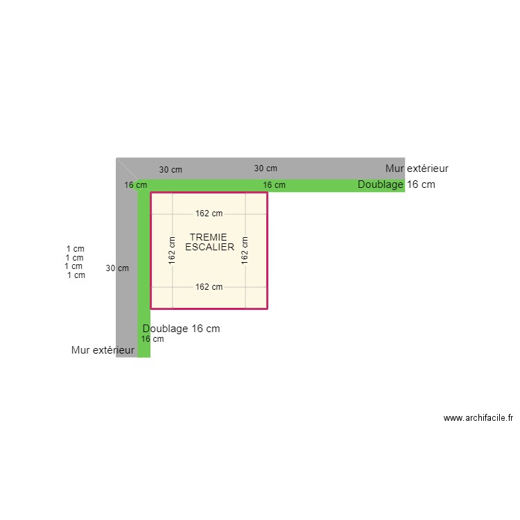 Detail tremie petite maison. Plan de 0 pièce et 0 m2
