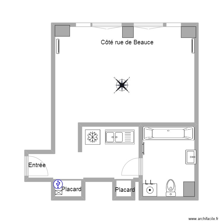 6 Beauce. Plan de 0 pièce et 0 m2