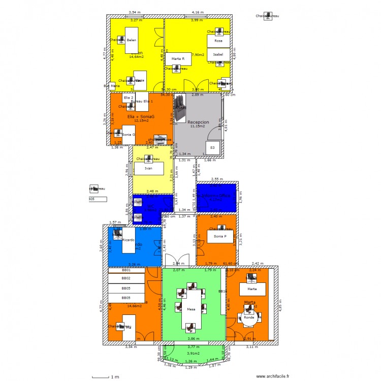 Balmes 171, 3º 1ª V2. Plan de 0 pièce et 0 m2