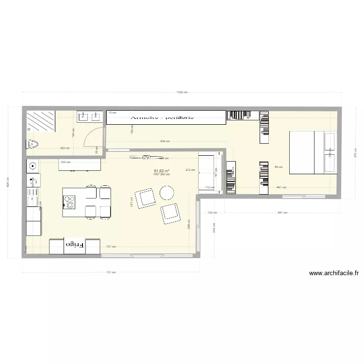 PLANO Base sin cocina. Plan de 