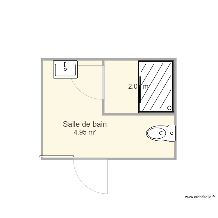 salle de bain. Plan de 0 pièce et 0 m2