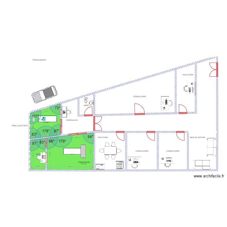 DAULE. Plan de 14 pièces et 208 m2