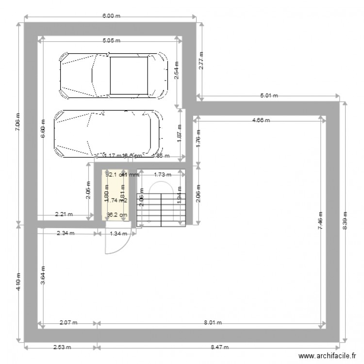 11 m de façade. Plan de 0 pièce et 0 m2