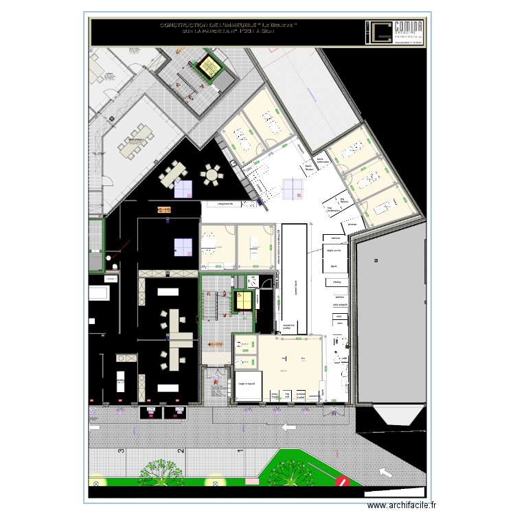 cab sion projet 4 23janvier. Plan de 0 pièce et 0 m2