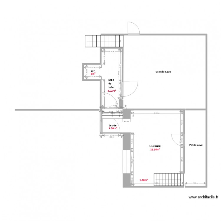 REZ DE CHAUSSEE grandris. Plan de 0 pièce et 0 m2