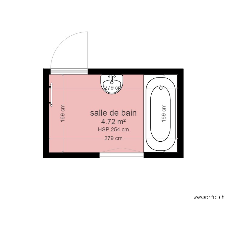 fournot sdb avant. Plan de 0 pièce et 0 m2