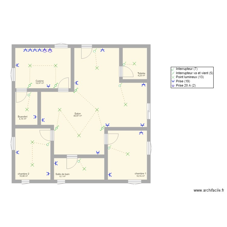 MyHouse. Plan de 0 pièce et 0 m2