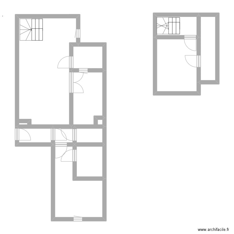 appartement. Plan de 11 pièces et 72 m2