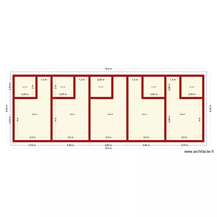 Projet Kpalongo 4_Toiture. Plan de 35  et 307 m²
