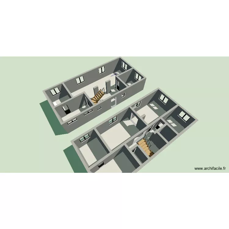 rdc. Plan de 12 Pièces et 141 m²