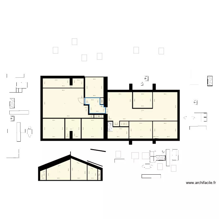 gambetta &egrave;. Plan de 0 pièce et 0 m2