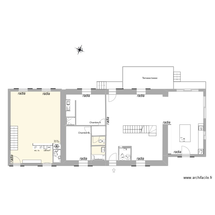 projet aménagement radia elec 2mars. Plan de 0 pièce et 0 m2