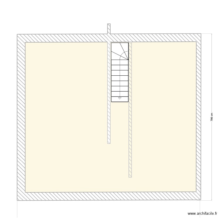 R + 1. Plan de 0 pièce et 0 m2
