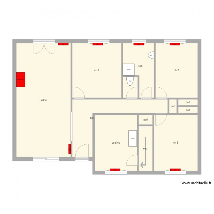 MYTHERBALE. Plan de 0 pièce et 0 m2