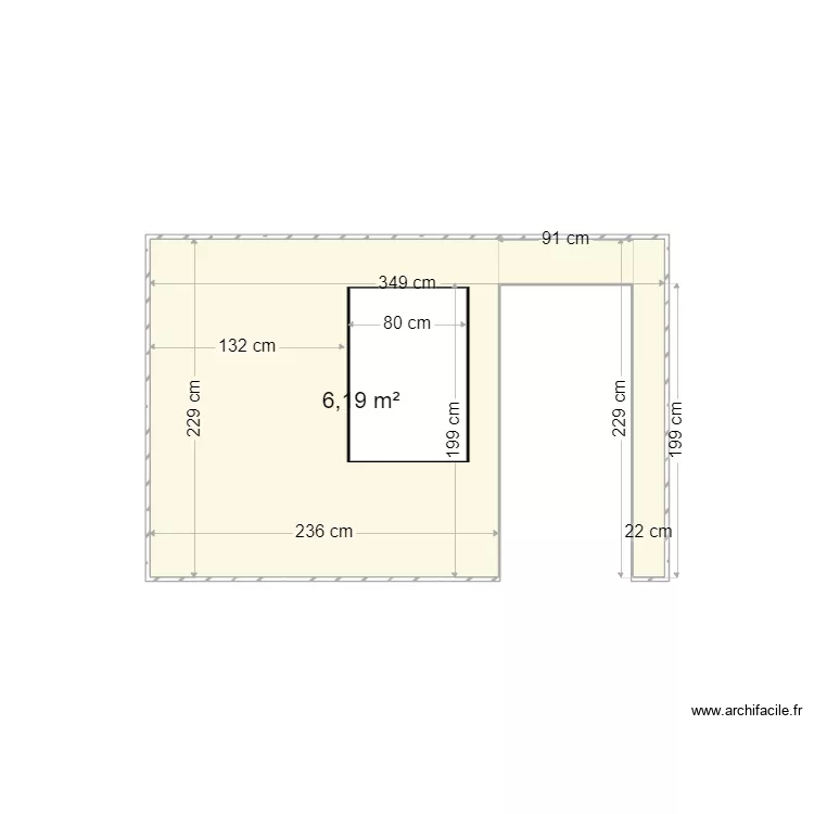 CLOISON SALLE DE BAINS AVEC CHASSIS PANORAMIQUE. Plan de CLOISON SALLE DE BAINS AVEC CHASSIS PANORAMIQUE. Plan de