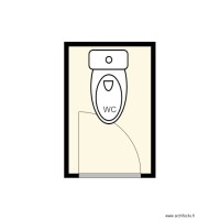 WC avec porte qui ne ferme pas